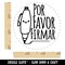 Por Favor Firmar Please Sign Spanish Pen Class School Teacher Stamp Self-Inking Rubber Stamp for Stamping Ink Stamper